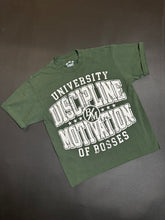 Load image into Gallery viewer, DISCIPLINE OVER MOTIVATION UNIVERSITY TEE