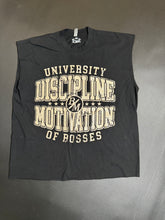 Load image into Gallery viewer, DISCIPLINE OVER MOTIVATION UNIVERSITY TEE