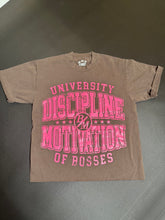 Load image into Gallery viewer, DISCIPLINE OVER MOTIVATION UNIVERSITY TEE